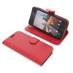 Bag for Archos 50 Helium 4G Book-Style Protection Case Phone Case Book Red