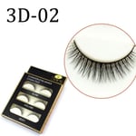 3 Pairs 3d False Eyelashes Eye Lash Extensions Mink Hair Thick 2