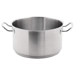 Vogue Stew Pan 9.5 Litre, Stainless Steel, Stew Pot, Size: 280(Dia)mm - Induction Hob, Gas, Electric & Solid Top Compatible, Lid Sold Separately (M951), M941