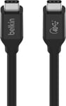 Câble USB4 USB-C vers USB-C, certification USB-IF, Power Delivery jusqu'à 100W, 40 Gbit/s, rétrocompatible avec Thunderbolt 3, USB 3.2, etc, connecteur USB type-C réservible, 80 cm