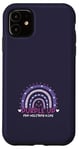 Coque pour iPhone 11 Purple Up pour enfants militaires, arc-en-ciel violet