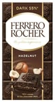 3 X Ferrero Rocher Hazelnut Dark 55% Chocolate Bar 90G (EXP 6/24 - 8/24)