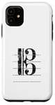 Coque pour iPhone 11 Clef de Ténor (Noir Ancien) Trombone, Violoncello, Cello