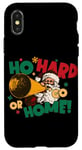 Coque pour iPhone X/XS Ho Hard or Go Home – Noël drôle de Père Noël