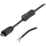 Câble de connexion USB avec interrupteur TRU COMPONENTS TC-2509036 mâle, droit 2 pôles utilisés 1 pc(s)