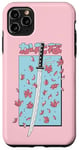 Coque pour iPhone 11 Pro Max Katana Samurai Rose Fleur de Cerisier Sakura Japon Pastel Anime