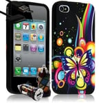 Housse Coque Pour Iphone 4 / 4 + Chargeur Auto