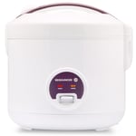 REISHUNGER Rice Cooker & Rice Steamer with Keep-Warm Function (1.2 litres - 6.5 cups) - For 1-6 People - Fast Cooking Without Burning - Non-Stick Coating incl. Steamer Insert