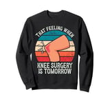 Funny That Feeling When Knee Surgery Is Tomorrow Meme Sweatshirt