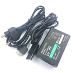 Adaptateur D'alimentation, Chargeur De Conversion + Câble De Données Usb, Prise Ue Stable Et Fiable Pour Sony Ps Vita Psv Ac Onleny