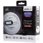 GROOV-E RETRO SERIES PERSONAL CD PLAYER WITH FM RADIO | MP3 - SILVER - GVPS210SR