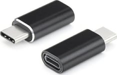 Adapteri-liitin/ Micro USB - Type-C, musta