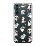 ERT GROUP mobile phone case for Samsung M13 4G/M23 5G/F23 original and officially Licensed Babaco pattern Panda 008 optimally adapted to the shape of the mobile phone, partially transparent