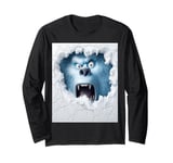 Funny Xmas Abominable Snowman Bigfoot Yeti Retro Christmas Long Sleeve T-Shirt