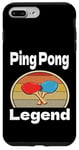 Coque pour iPhone 7 Plus/8 Plus Funny Ping Pong Legend Lover Game Winner Retro Humour