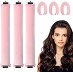 3 Pack Overnight Heatless Blowout Rods, Heatless Curling Rod, Heatless Rods - H