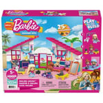 Barbie Malibu House Mega Building Set Kids Childrens Toy (Damaged Box)