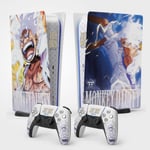 Sticker Autocollant Pour La Console Ps5, Accessoire Pour La Ps5 Jeux Vidéo, Covering Décoration Manga Pour La Console Ps5 (Gear 5, Standard Digitale + 2 Manettes)[Vid064594]