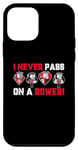 iPhone 12 mini I Never Pass On A Bower Funny Humor Euchre Card Game Case