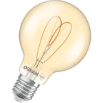 Osram 1906 LED globe80 fil heart guld 4,9W/922E27 dæmp