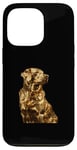 iPhone 13 Pro Dog Gold Case