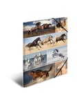 HERMA Elasticated folder A3 cardboard horses