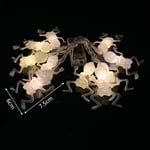 1,5 m 10 Led Halloween Kurpitsa Ghost Luurankot Bat Spider Led Light String Festivaalibaari Kotijuhlasisustus Halloween-koriste