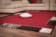 NAZAR MDO103R Style 103 Tapis Matériel Synthétique Rouge 150 x 80 cm