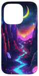 iPhone 14 Pro Mystic Crescent River Night Landscape Case