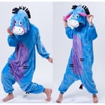 Fancy Cosplay Kostym Onesie Pyjamas Vuxen Nattkläder åsna W XL