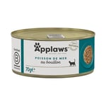 Applaws 100% Naturel Adulte Nourriture humide pour chat à base de poisson de l'océan dans la bouillon - 24 x 70g boîtes de 70g