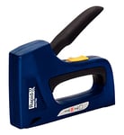 Rapid Heavy Duty Dual Staple Gun ALU753 for No. 53 Staples and No. 8 Brads, Manual Staple Gun with 2-Step Force Adjuster, Soft Grip, and All-Steel Interior Wear Parts (25120800)