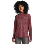 Under Armour Womens Tech 1/2 Zip Twist Training Top - Red - Size Medium