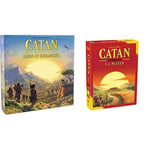 Catan Studios Dawn of Humankind: Catan Board Game Ages 12+ 3-4 Players 90+ Minutes Playing Time, CN3206 & CATAN | Base Game 5 and 6 Player | Board Game EXTENSION | Ages 10+