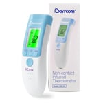 Berrcom Thermomètre Frontal Adulte, Thermomètre Médicale Bébé, Thermomètre sans Contact Thermomètre Infrarouge 3 en 1 avec Lecture Instantanée, Alarme de Fièvre