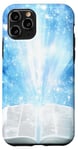 iPhone 11 Pro Catholicism Open Bible Rays Spiritual Divine Case