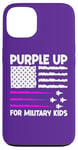 iPhone 13 Purple Up US Flag Fighter Jet Military Kids Military Child Case