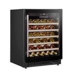 Wine Cooler 54 Bottle Fridge with Digital Touch Screen Controls - Black