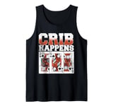 Cribbage Board Game Crib Happens Cribbage Player Tank Top