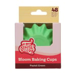 FunCakes F84415 Caissettes à Cupcake Bloom Vert Pastel Pack de 48, Moules à Cupcakes et Muffins Cuisson de Petit Gâteau Pâtisserie - 48 Pièces