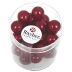 Rayher 14403287 Renaissance Lot de 35 Perles de Cire en Verre Rouge 10 mm