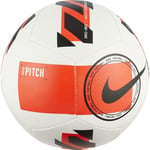 Nike DC2380 Pitch Recreational soccer ball unisex-adult white/bright crimson/black 3