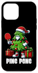 Coque pour iPhone 12 mini Costume de ping-pong Sapin de Noël Père Noël Ping Pong