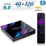 Android TV Box 9.0 H96 Max 4GB RAM+ 32GB ROM avec RK3318 Quad-Core 64bit Cortex-A53 4K Ultra HD Smart TV Box Support 2.4G-5. 2554