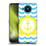 Head Case Designs Ancre Jaune Seafarer Coque en Gel Doux Compatible avec Nokia 8.3 5G