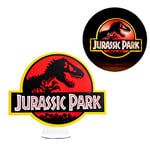 Lampe Jurassic Park - Lumière de Bureau ou Murale Officielle pour Film Classique, Décor pour Amateurs de Dinosaures, Cadeau pour Fans du Film, USB ou Piles