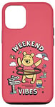 Coque pour iPhone 15 Disney Winnie l'ourson Weekend Vibes Pure Fun