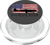 Patriotic P-61 Black Widow WWII Fighter Plane Air Force PopSockets PopGrip for MagSafe