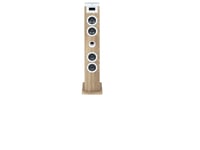 Thomson Sound Tower 60W Cd Usb Sd Radio Aux Mando Wood/White Ds121cd