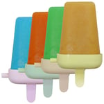 ICE LOLLY MAKER Customise Sticks Freezer Mold Home Made Plastic Rigid Juice UK